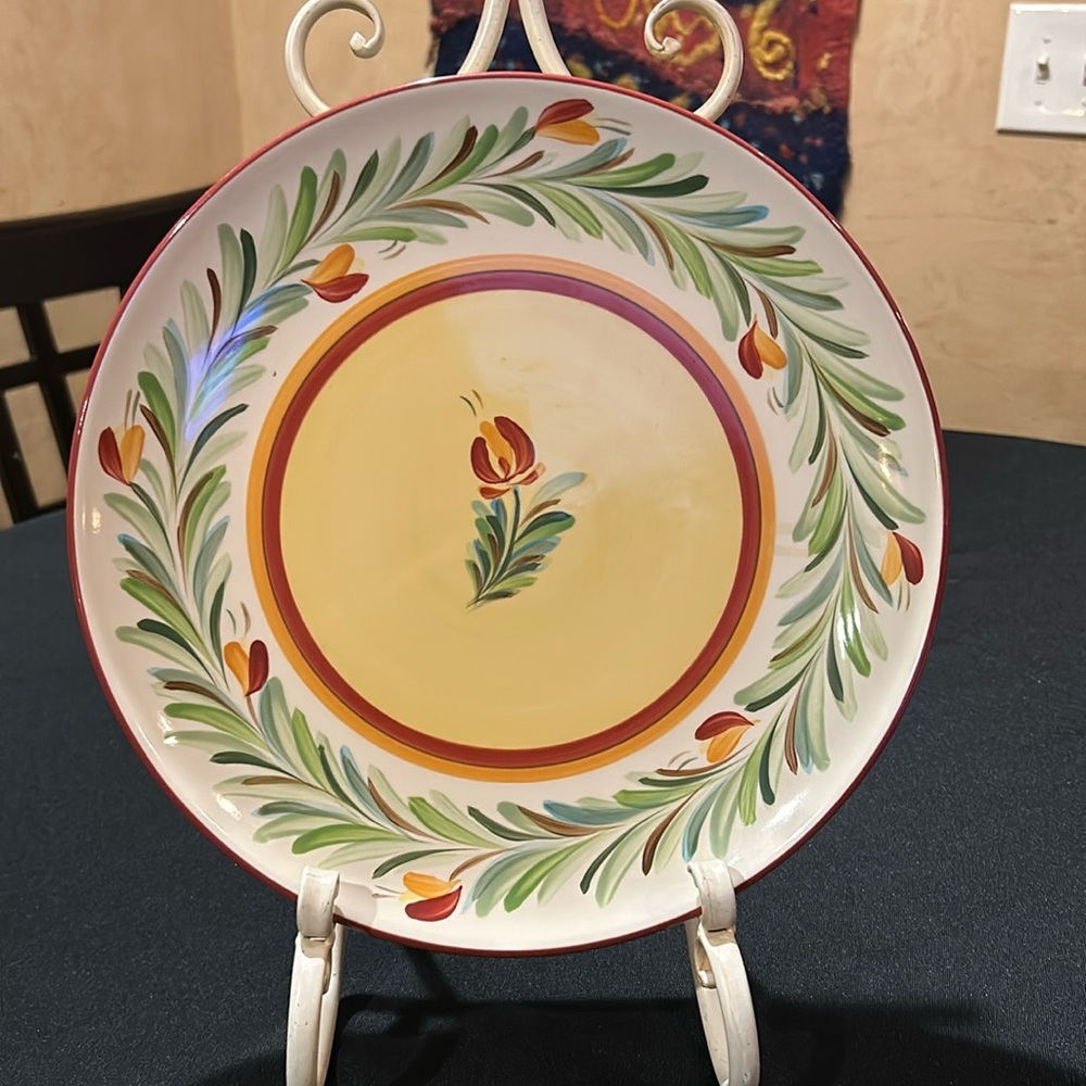 Southern Living at Home handpainted dinner plate Hospitality Collection-Sienna